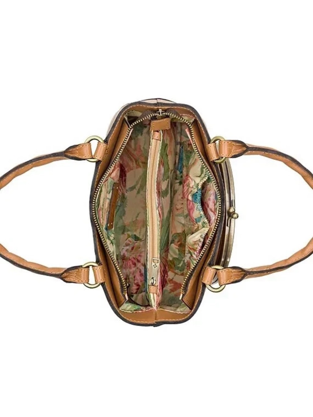 Patrica Nash Angela Leather Satchel with Seashell Scarf Tooled - NWT - Picture 9 of 10